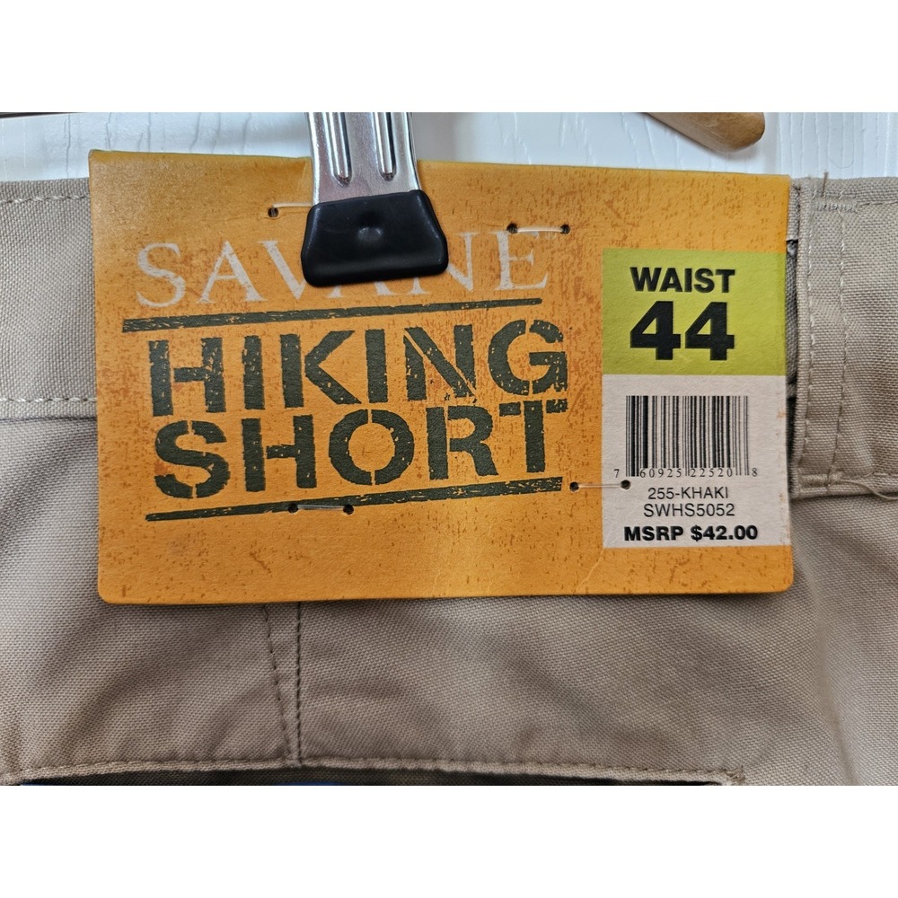 NWT Savane Men's Hiking Original Khakis Cargo Shorts Pockets, Size 44 - Picture 4 of 8